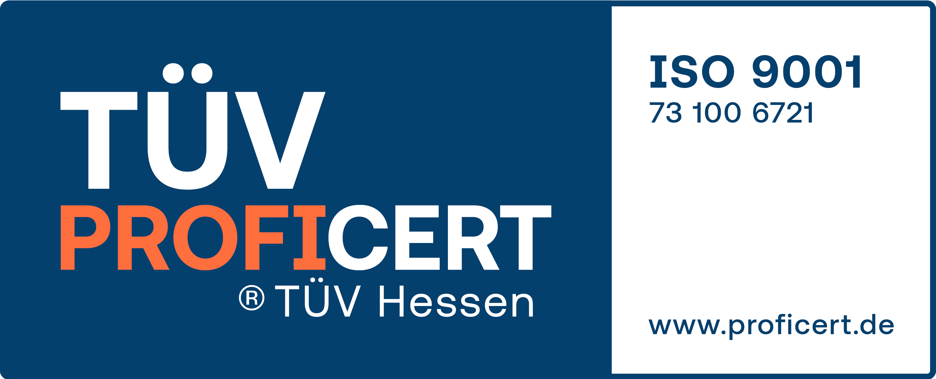 Logo des TÜV Profi Zertifikats